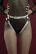 Гартери Feral Feelings - Belt Briefs, трусики, натуральна шкіра, колір білий SO3447 фото 1
