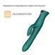 Смарт пульсатор-кролик з вібрацією Zalo Mose 2 Turquoise Green, підігрів до 42 &deg;C, кристал Swarovski SX2687 фото 2