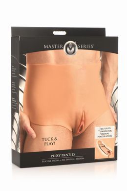 Накладна вагіна Master Series Silicone Vagina + Butt Panties - Medium SX1189 фото