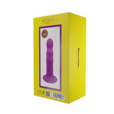 Дилдо з присоскою Adrien Lastic Hitsens 3 Purple, відмінно для страпона, діам. 4,1см, довжина 18,2см AD24023 фото