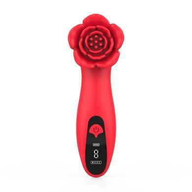 Розкішний вібратор для клітора Loviss Tona Rose Vibrator, у вигляді троянди, 9 режимів SX3993 фото
