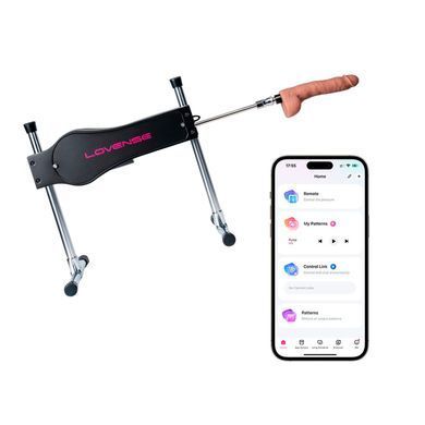 Смарт секс-машина Lovense Sex Machine, два штоки та фалоімітатори, можна для вебкаму SO6057 фото