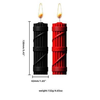 БДСМ-свічки LOCKINK SEVANDA Fetish Drip Candles Set, 2 шт, низькотемпературні, шкребок у комплекті SX0861 фото