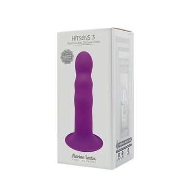 Дилдо з присоскою Adrien Lastic Hitsens 3 Purple, відмінно для страпона, діам. 4,1см, довжина 18,2см AD24023 фото