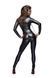 Комбінезон Noir Handmade F162 Powerwetlook overall with leash and two-way zipper, XL, мокрий ефект SX0044 фото 2