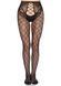 Колготки Leg Avenue Net Tights with Crotchless Panty One Size Black SX4981 фото 4