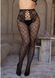 Колготки Leg Avenue Net Tights with Crotchless Panty One Size Black SX4981 фото 5