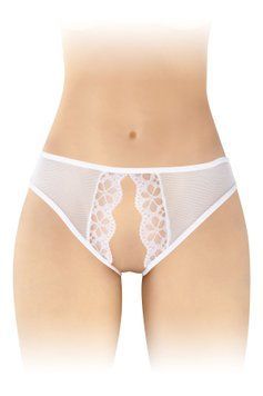 Трусики з відкритим доступом Fashion Secret Ambre White, сітка SX2610 фото