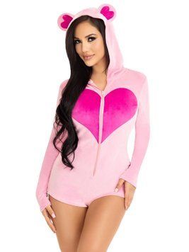 Комбінезон &laquo;Солодкий ведмедик&raquo; Leg Avenue Sweetheart Bear Velvet Romper M SX2789 фото