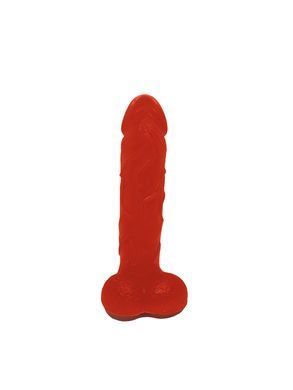 Мило у формі пеніса Чистий Кайф Red size L, крафтове мило-член, натуральне SO2638 фото