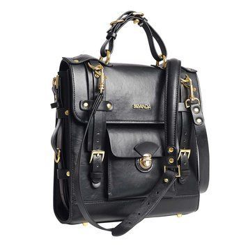 Сумка-трансформер для зберігання секс-іграшок LOCKINK Detachable JK Bag, чорна, ПВХ SX0862 фото