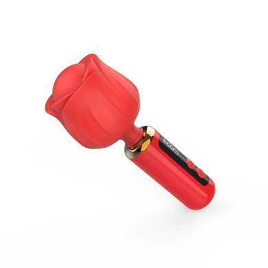 Вібромасажер Loviss Rose Mini Massage Wand Vibrator, головка у вигляді троянди, 9 режимів SX3994 фото
