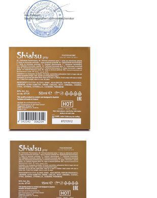 Духи із феромонами чоловічі SHIATSU Pheromone Fragrance men grey, 50 мл HOT67131 фото