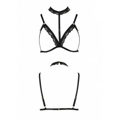 Бюстгальтер-стрепи з чокером Passion Exclusive SHELLY BRA XXL/XXXL, black SO6420 фото
