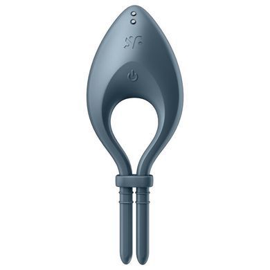 Ерекційне смарт-віброкільце ласо з регулюванням розміру Satisfyer Bullseye Dark Blue SO6121 фото