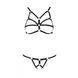 Комплект білизни зі стреп Passion Exclusive ARMANDA SET L/XL, black SO6374 фото 5