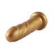 Золотий фалоімітатор Hismith 6.8″ Golden Silicone Dildo, система KlicLok SO6202 фото 4