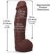 Фалоімітатор Doc Johnson The Realistic Cock ULTRASKYN - 12 Inch Hung with Balls Chocolate SX4462 фото 5