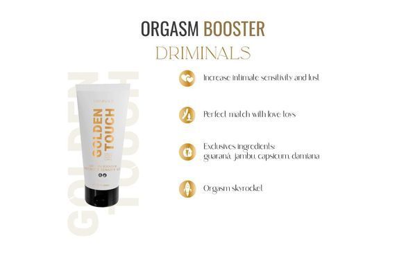 Збуджувальний гель для клітора Driminals Golden Touch Orgasm Booster, 30 мл, розігрів та поколювання SX0682 фото