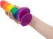 Райдужний фалоімітатор ADDICTION - JUSTIN - 8 "- RAINBOW, 20,3 см, силікон, вібропуля в подарунок SO4533 фото 4