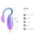 Смарт-віброяйце Magic Motion Flamingo Max Blue 2 в 1: віброяйце та тренажер Кегеля, 10 режимів SX3227 фото 4