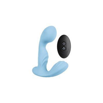 Вібромасажер простати S Pleasures Premium FUZZY, бірюзовий, з рельєфом, 10 режимів вібрації SX4593 фото