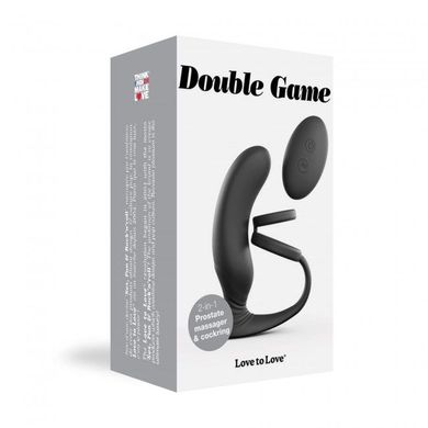 Вібромасажер простати Love To Love Double Game з подвійним ерекційним кільцем і пультом ДК SO4072 фото