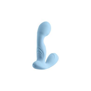Вібромасажер простати S Pleasures Premium FUZZY, бірюзовий, з рельєфом, 10 режимів вібрації SX4593 фото