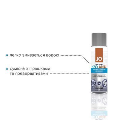 Анальна змазка JO ANAL H2O &mdash; COOLING (60 мл) охолоджувальна, на водній основі SO1458 фото