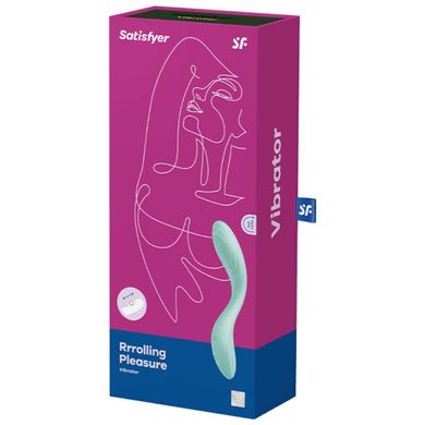 Вібратор із перлинною стимуляцією точки G Satisfyer Rrrolling Pleasure Mint SO6075 фото