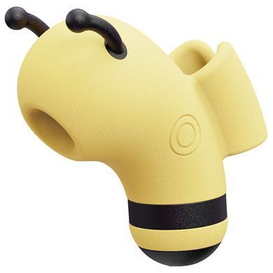 Вакуумний стимулятор із мікрострумами KISSTOY Beebe Yellow, на палець SO6550 фото