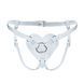 Трусики Серце для страпону з натуральної шкіри Feral Feelings - Hearts Strap-on Belt White SO9418 фото 1