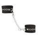Наручники Punishment &ndash; Crystal Detail Handcuffs &ndash; Black, знімний ланцюжок, оздоблені кристалами SX2227 фото 1