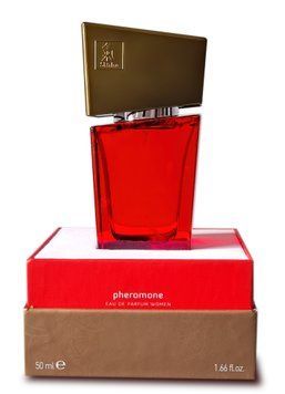 Духи с феромонами жіночі SHIATSU Pheromone Fragrance women red, 50 мл HOT67134 фото