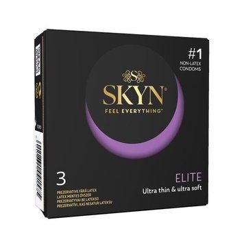 Безлатексні преміум-презервативи SKYN Elite 3 шт, ультратонкі SX2381 фото