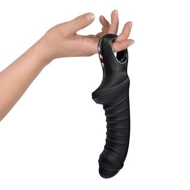 Вібратор для точки G Fun Factory TIGER Black, ребристий, підходить для анальної стимуляції SX4307 фото