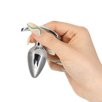 Анальна пробка Pillow Talk Sneaky Luxurious Stainless Steel Anal Plug із кристалом Swarovski SO7753 фото