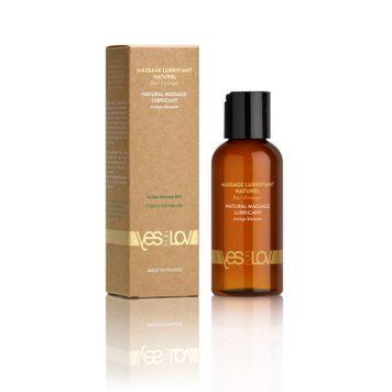 Масажна олія YESforLOV NATURAL MASSAGE LUBRICANT Orange blossom 100 мл, повністю натуральна SX4528 фото