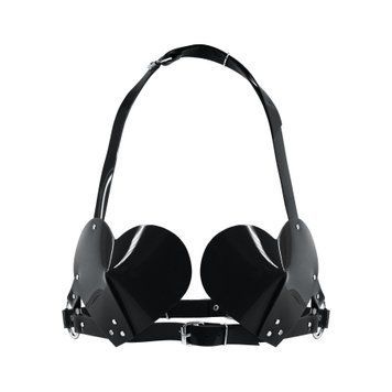 Ліф Серце Feral Feelings - Hearts Bra Black SO9308 фото