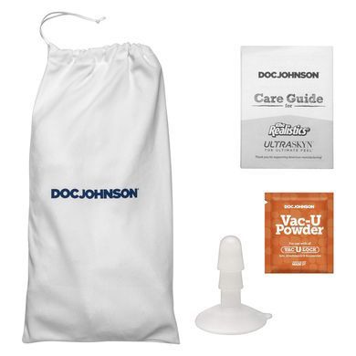 Фалоімітатор, що кінчає Doc Johnson The Realistic Cock ULTRASKYN - Squirting 9,5 Inch Vanilla SX4465 фото