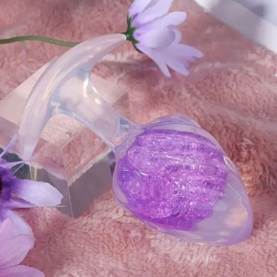 Анальна пробка Liebe Seele Icecream-shaped Crystal Anal Plug - Purple Medium SX4859 фото
