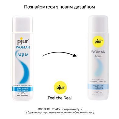 Лубрикант на водній основі pjur Woman Aqua 100 мл, для інтенсивного ковзання, зволоження та догляд PJ10370 фото