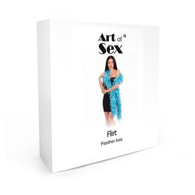 Боа з пір&rsquo;я Art of Sex, довжина 2 метри, колір блакитний SX4662 фото