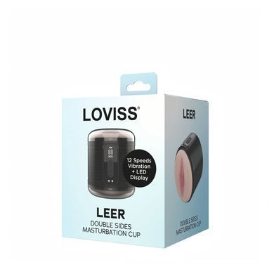 Мастурбатор Loviss Leer Double Sides Masturbation, 12 режимів вібрації, вагіна + анус SX3999 фото