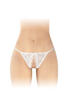 Мереживні трусики з доступом Fashion Secret Zoe White, з бантиком SX2616 фото