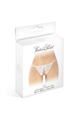Мереживні трусики з доступом Fashion Secret Zoe White, з бантиком SX2616 фото