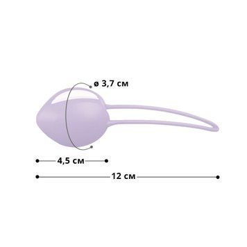 Вагінальна кулька Fun Factory SMARTBALL UNO, бузкова, одинарна, діаметр 3,6 см SX0957 фото
