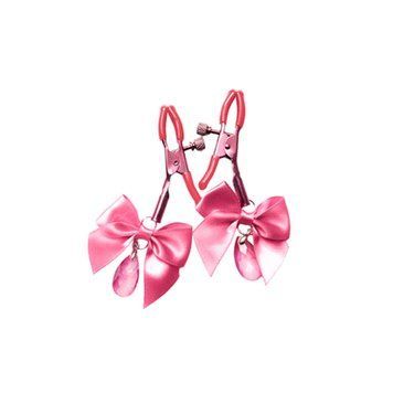 Затискачі для сосків з регулюванням Art of Sex - Flirty Bow, колір рожевий SX3767 фото