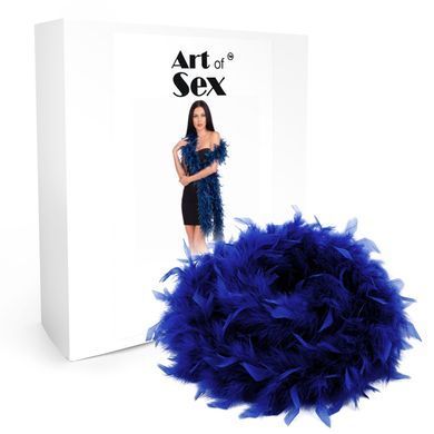 Боа з пір&rsquo;я Art of Sex, довжина 2 метри, колір синій SX4663 фото