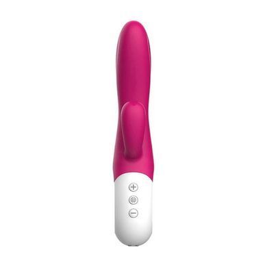 Вібратор-кролик Liebe Bend It Plus Rechargeable Cerise, гнучкий, 2 мотори, 10 режимів SX4646 фото